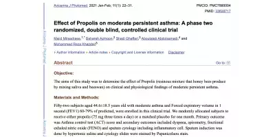 POSITIVE EFFECTS OF PROPOLIS ON ASTHMA