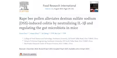 REGULATORY EFFECT OF BEE POLLEN ON INTESTINAL FLORA