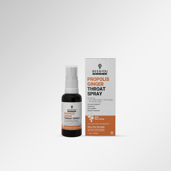 Propolis Ginger Raw Honey Keelspray met Menthol