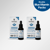 Blaues Vitamin-Set