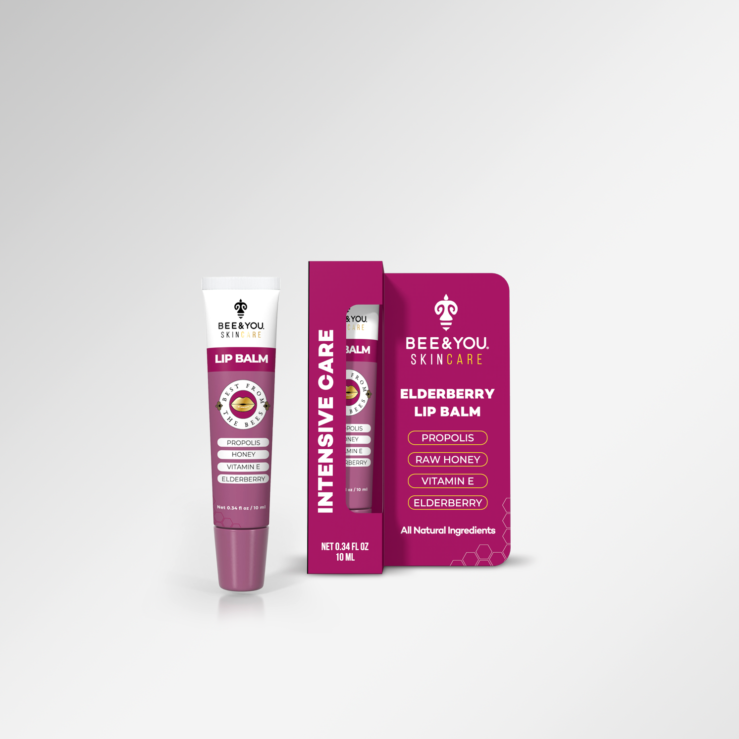 BEE&YOU Skincare Lip Balm with Elderberry