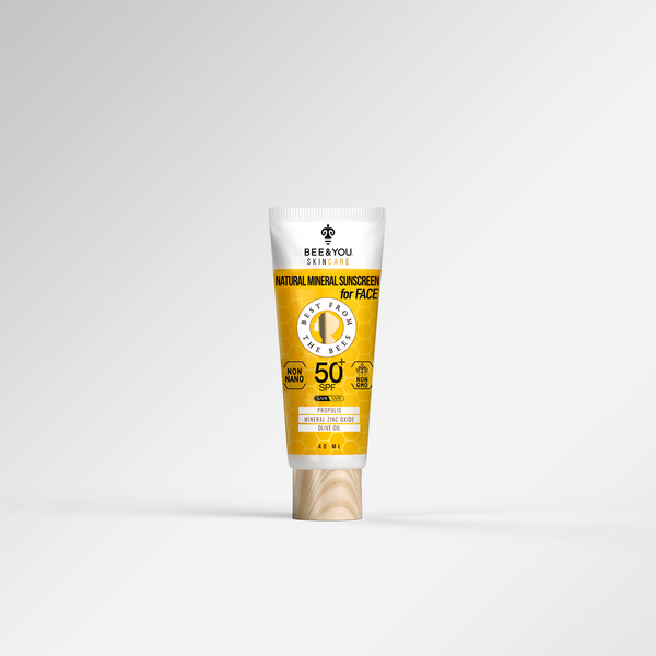 BEEYOU Skincare Natural Mineral Sunscreen for Face SPF 50 +