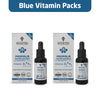 Blaues Vitamin-Set