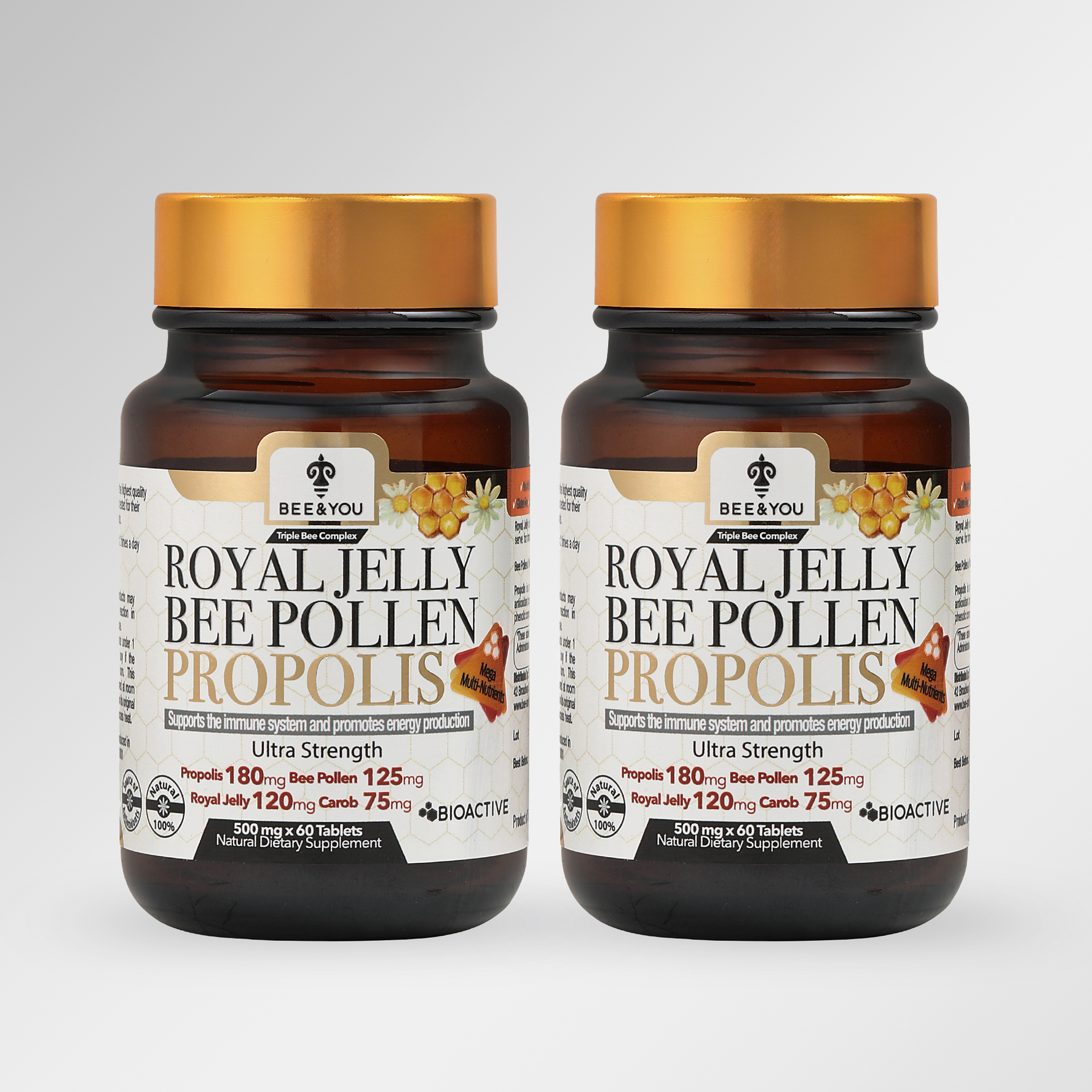 Double Royal Jelly Propolis Bee Pollen Tablets