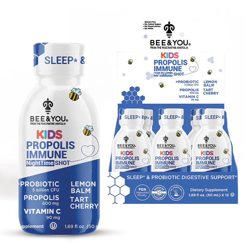 Kids Propolis Immune NightTime Shot - Probiotic, 50 ml x 12