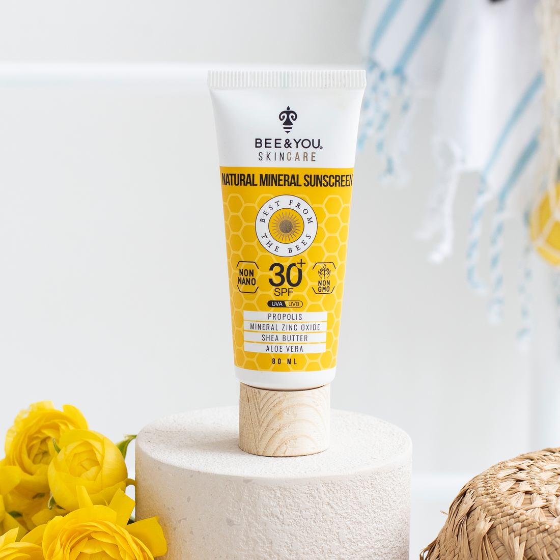BEE&YOU Skincare Natural Mineral Sunscreen SPF 30 +