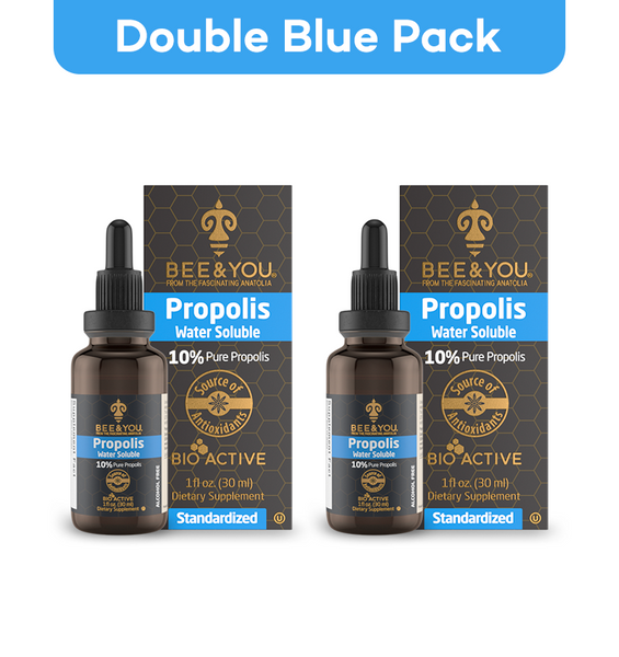 Doppeltes blaues Paket