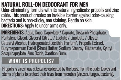 BEE&YOU Skincare Natural Roll-on Deodorant für Männer